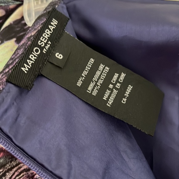 Mario Serrani peacock water colour skirt size 6 EUC - Picture 3 of 3